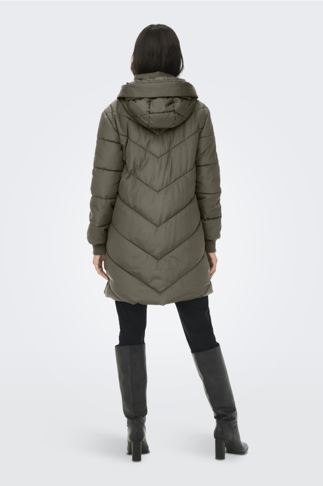 JDYSKYLAR LIFE HOOD JACKET OTW NOOS 15207784 Vetiver/BLACK